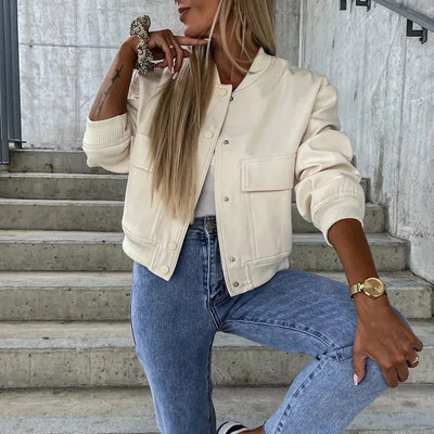StreetMuse | Cropped Bomberjacke mit Utility-Look