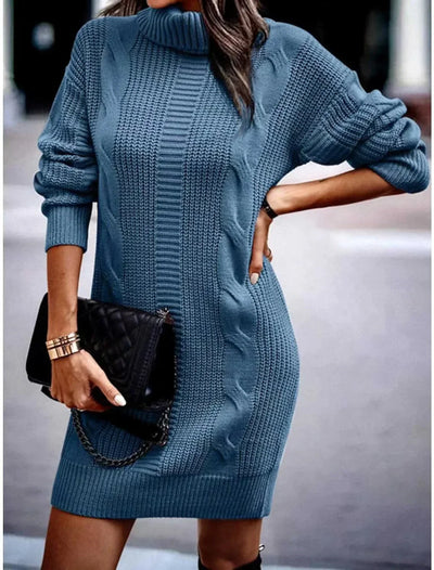 Cable Knit | Mini Kleid
