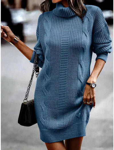 Cable Knit | Mini Kleid