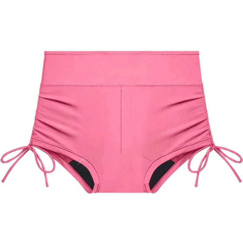 Nimira Swim | Menstruationsbeständige Schwimmshorts mit Hohem Bund & Auslaufsicherer Innenlage