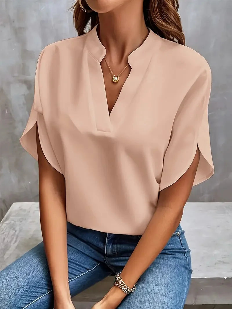 Concetta™ | Bluse mit V-Ausschnitt und weichem, raffiniertem Schnitt