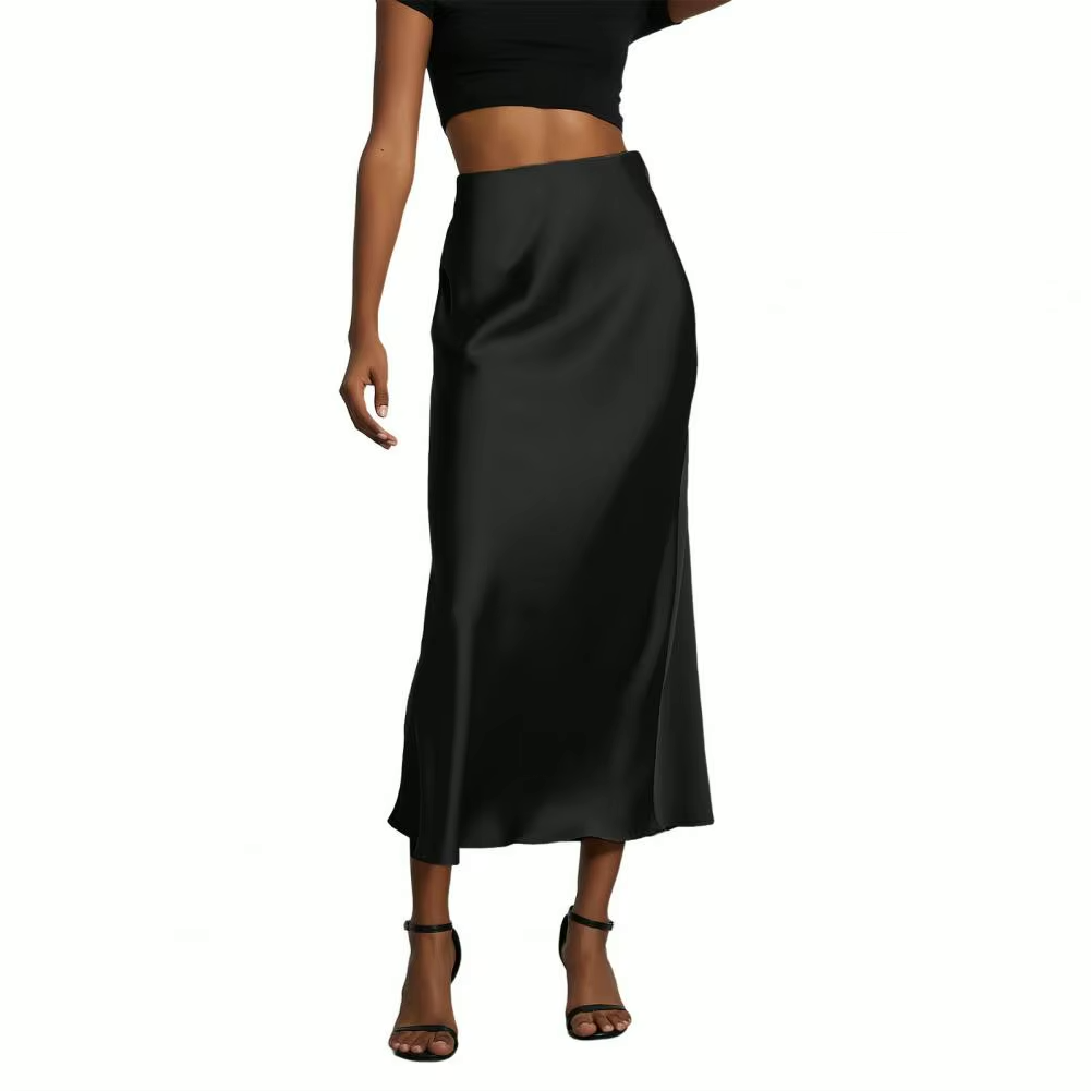 Eloise | Satin Midi-Rock