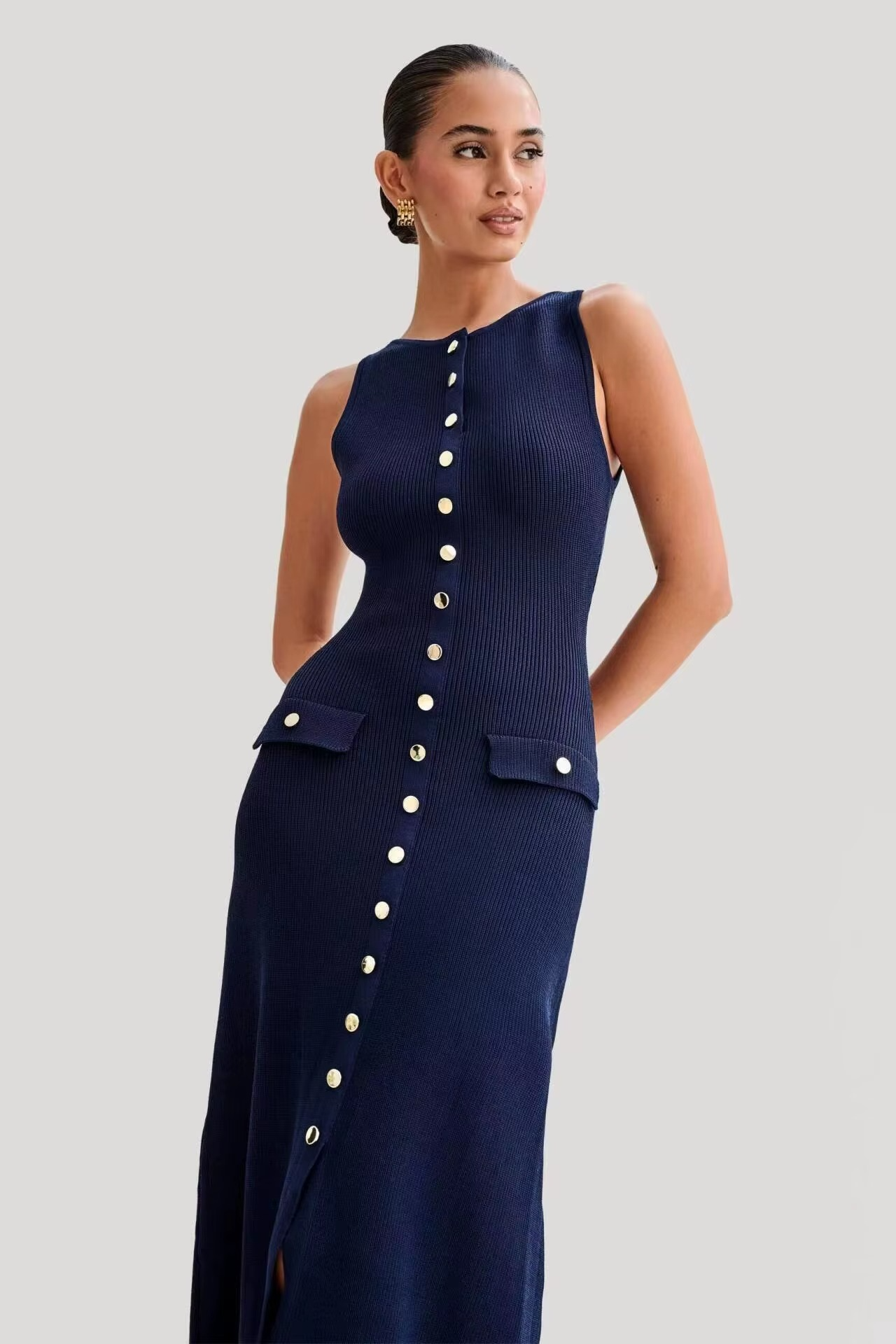 Mayfair Grace | Ärmelloses Midi-Kleid