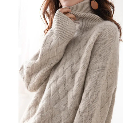 Feliciana | Pullover mit hohem Kragen aus Strick