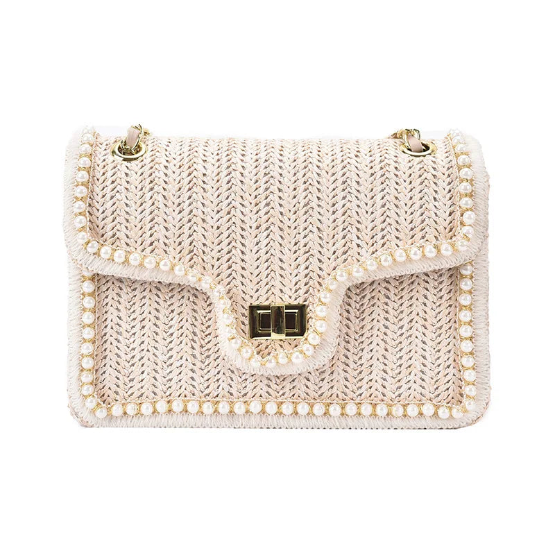 Maréva | Boho-Handtasche mit Perlendetail