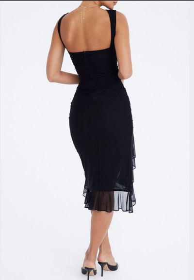 Charlotte™ | Rüschensatz Midi-Kleid - TikTok Exklusiv