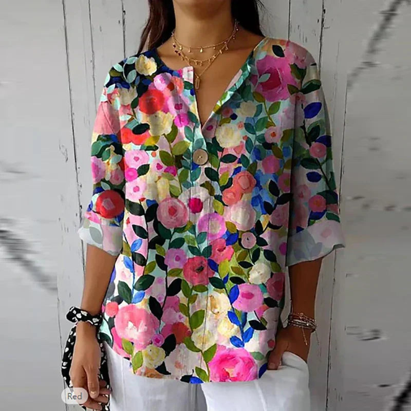 Harley™ | Elegante Blumenshirt