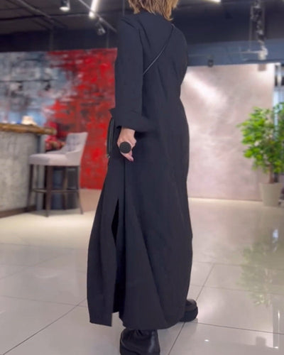 Bellini™ | Langes Fließendes Kleid mit Seitenschlitz