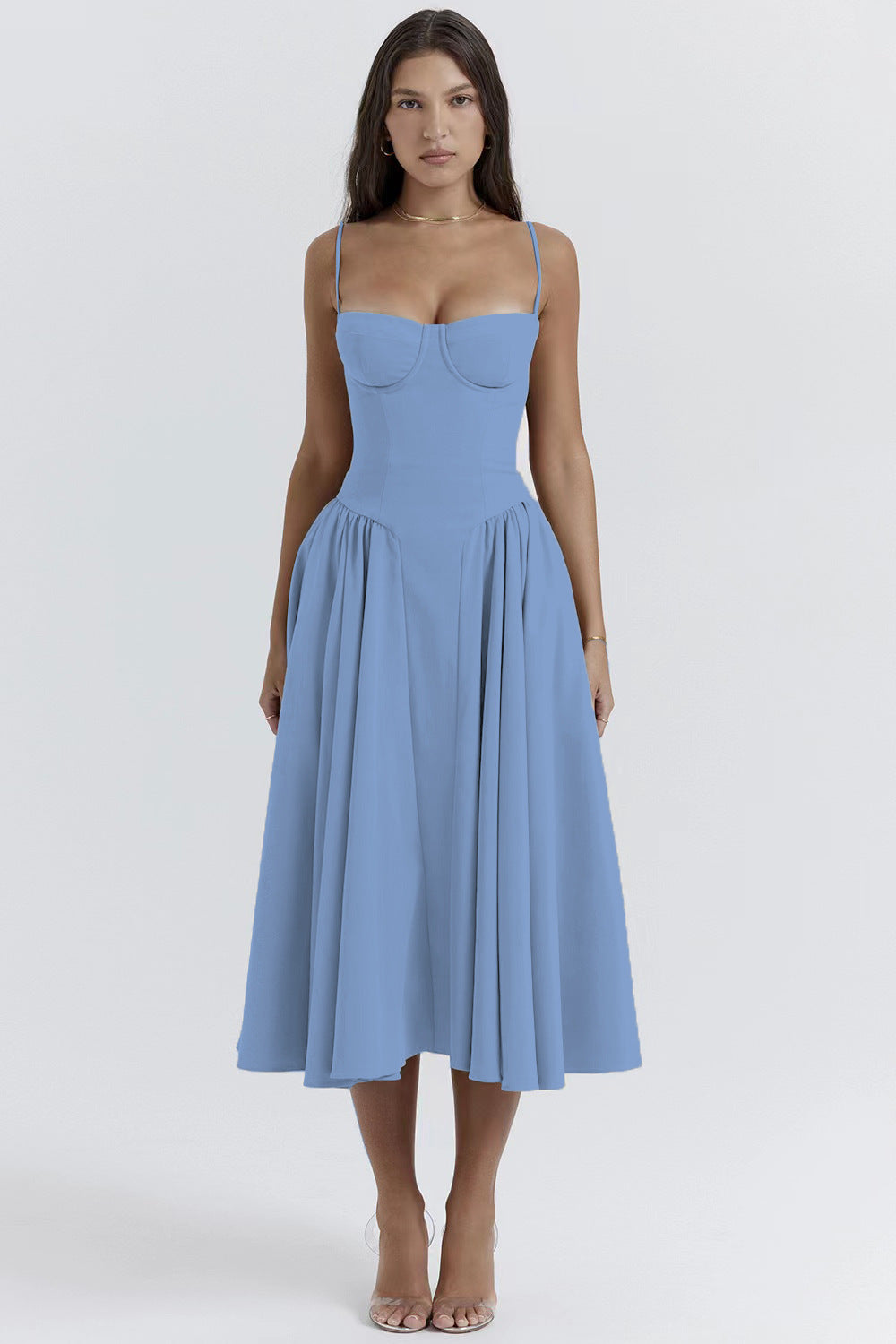Künstlerisch Retro | Midi Kleid