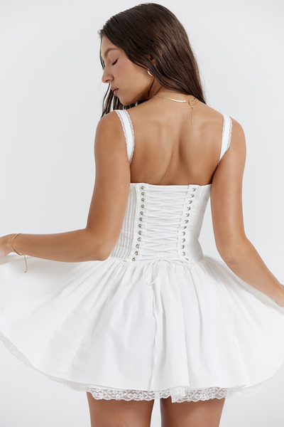 Corsivana | Schnür-Minikleid