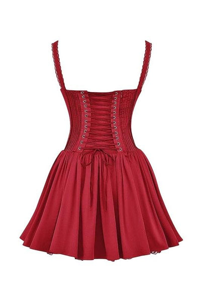 Corsivana | Schnür-Minikleid