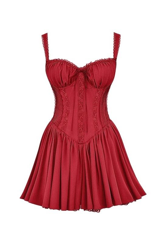 Corsivana | Schnür-Minikleid