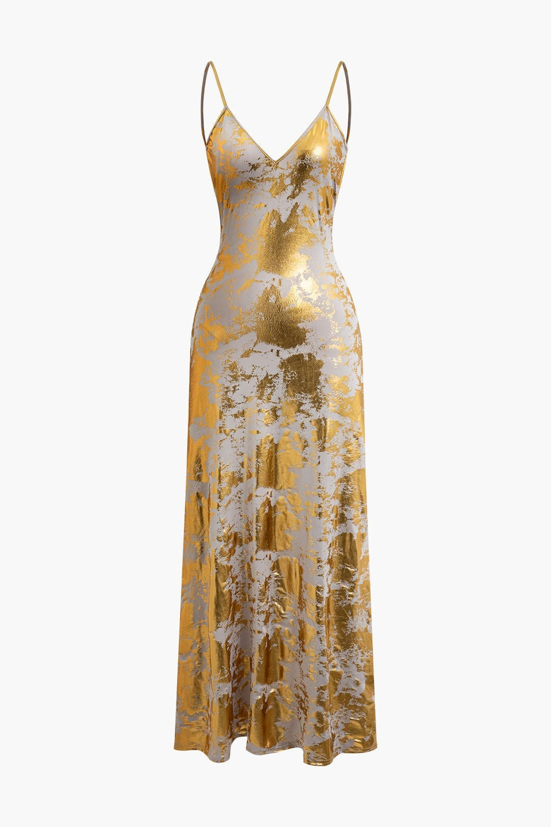 Aurelia | Abendkleid mit Goldglanz und Offenem Rücken