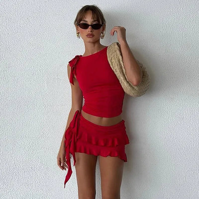 Rouge Ruffle | Set