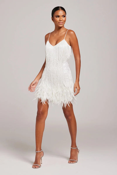 Brielle™ | Mini-Kleid aus Federn