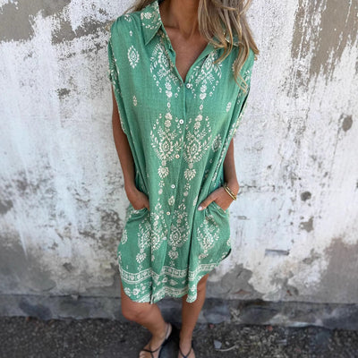 SILKE™ | Lässiges Loose-Fit Kleid mit kurzen Ärmeln