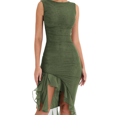 Charlotte™ | Rüschensatz Midi-Kleid - TikTok Exklusiv