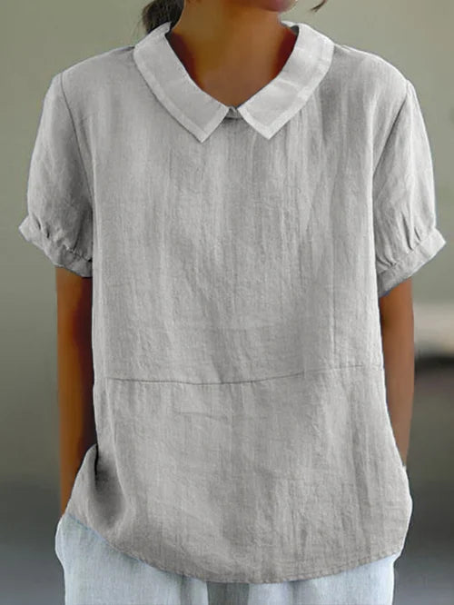 Amalie™ | Bluse mit Kragen und Relaxed Fit