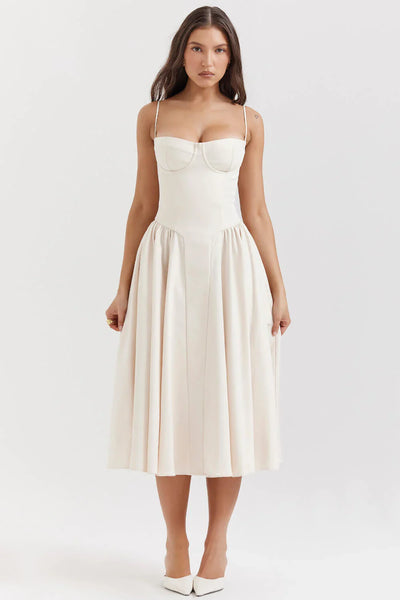 Künstlerisch Retro | Midi Kleid