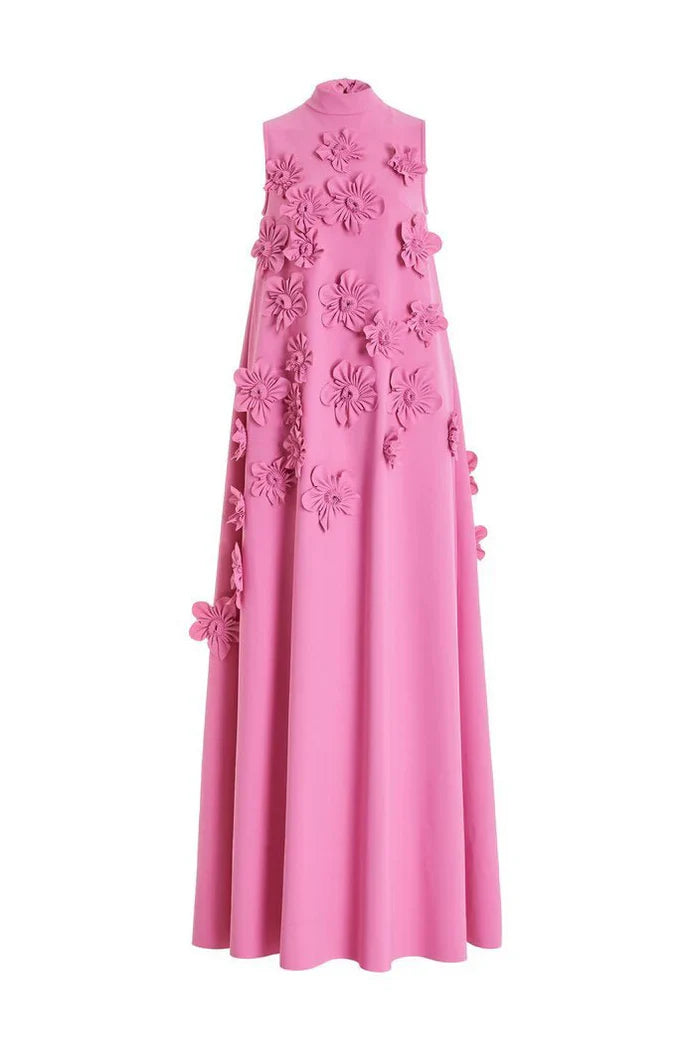 Ethelyn | Ärmelloses Blumenmaxikleid