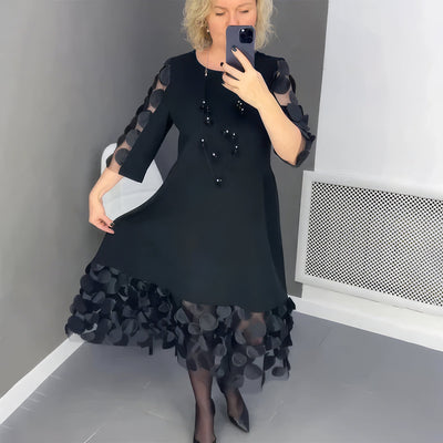 Oversize-Langkleid mit Dekoration