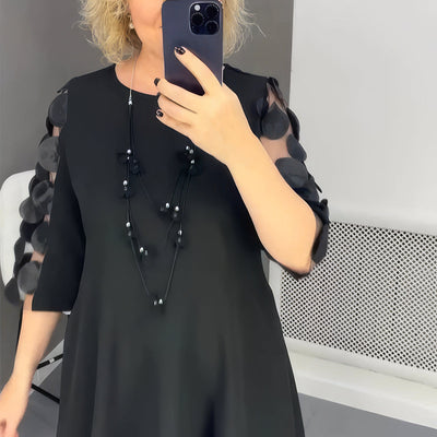Oversize-Langkleid mit Dekoration