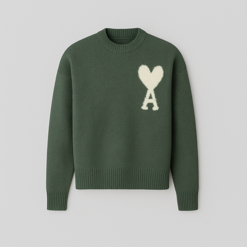 Amaria | Pullover mit Herz-und-Buchstaben Detail in Verschiedenen Farben – Stilvoll & Bequem
