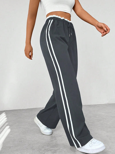 Jenna | Sportliche Hose mit Streifen & Komfortbund
