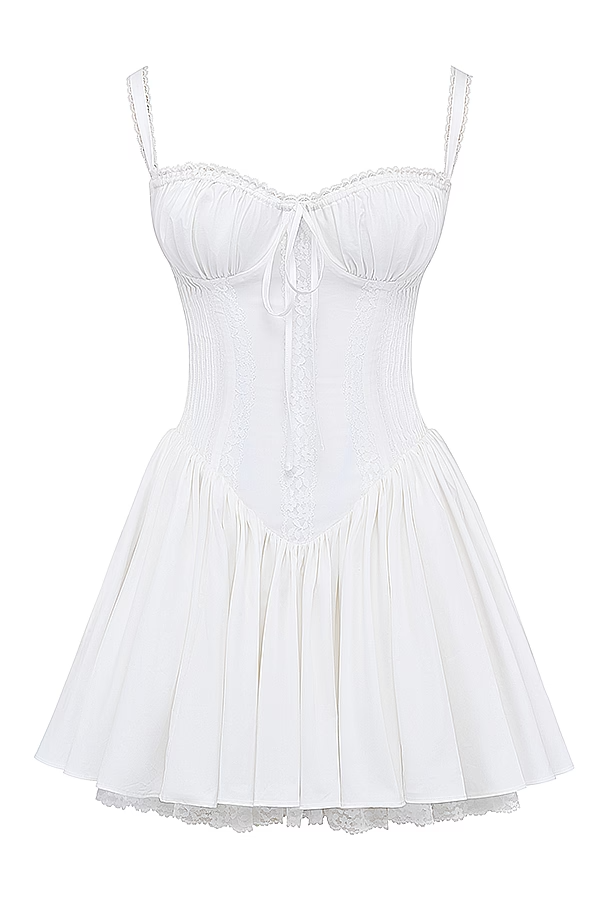 Corsivana | Schnür-Minikleid