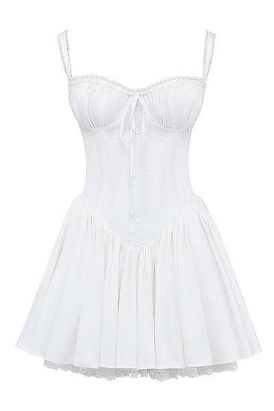 Corsivana | Schnür-Minikleid