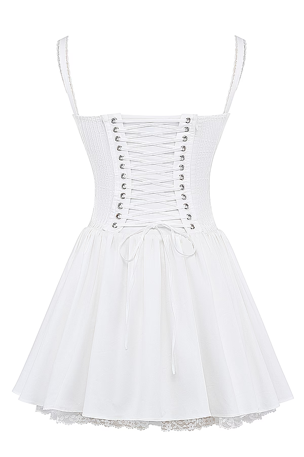 Corsivana | Schnür-Minikleid