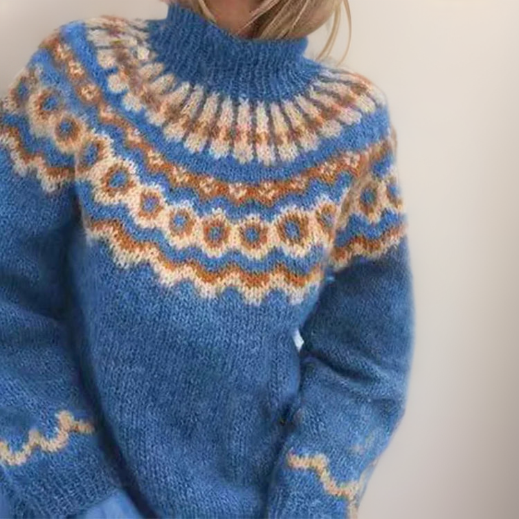 OLIVIA™ | Bequemes Pullover mit hohem Kragen