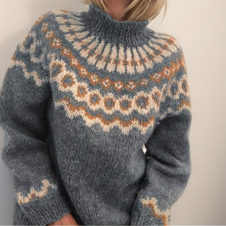 OLIVIA™ | Bequemes Pullover mit hohem Kragen