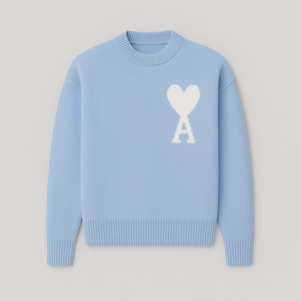 Amaria | Pullover mit Herz-und-Buchstaben Detail in Verschiedenen Farben – Stilvoll & Bequem