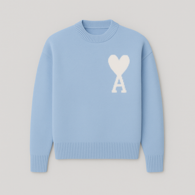 Amaria | Pullover mit Herz-und-Buchstaben Detail in Verschiedenen Farben – Stilvoll & Bequem