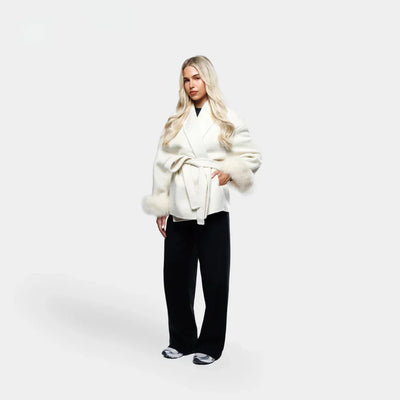 Lana Luxe Mantel – Winterjacke mit Kunstfell