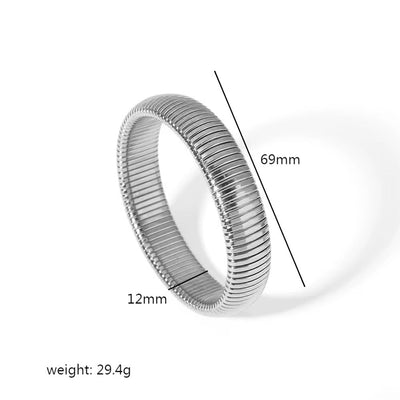Glow Snake | Brede Snake Armband in Gold oder Silber – 8 bis 16 mm