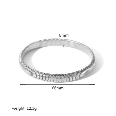 Glow Snake | Brede Snake Armband in Gold oder Silber – 8 bis 16 mm