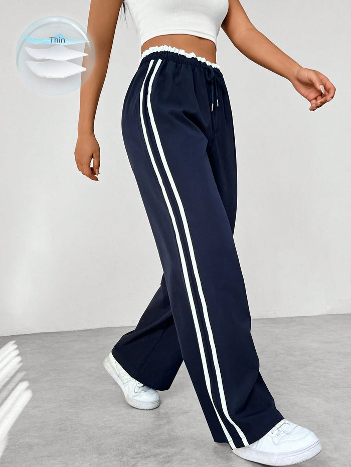 Jenna | Sportliche Hose mit Streifen & Komfortbund