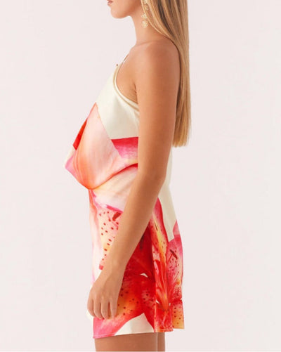 Soraya | Ein-Schulter Mini Kleid
