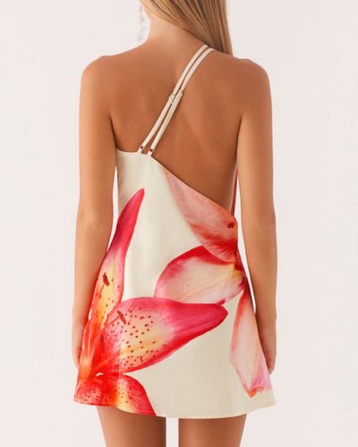 Soraya | Ein-Schulter Mini Kleid
