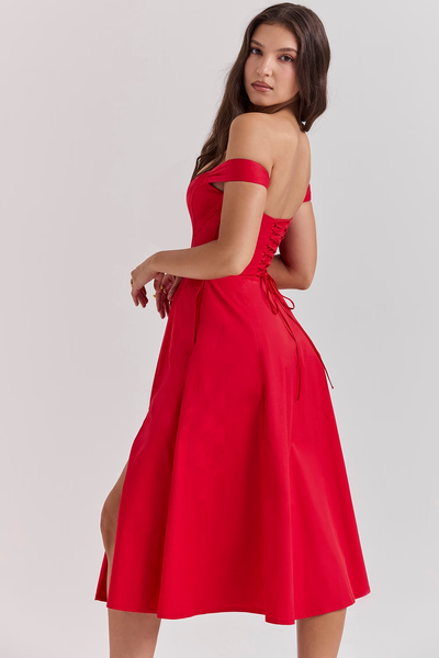 Lilia Corset | Midi Kleid