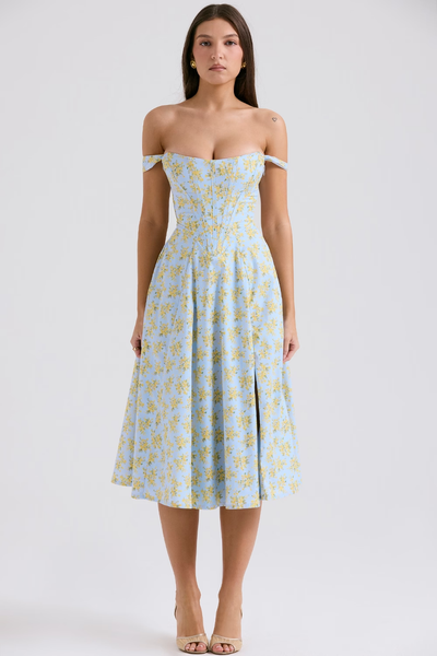 Lilia Corset | Midi Kleid