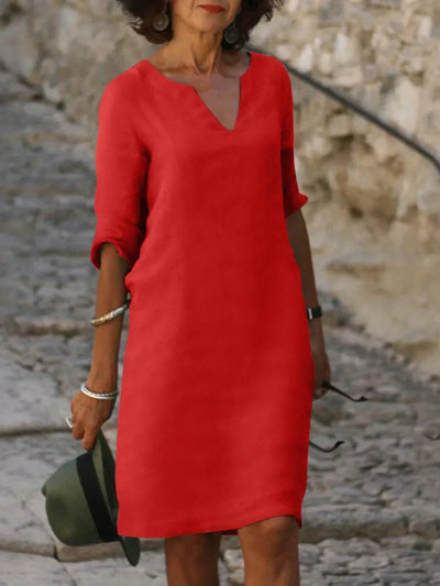 Josette™ | Elegantes Kleid mit V-Ausschnitt