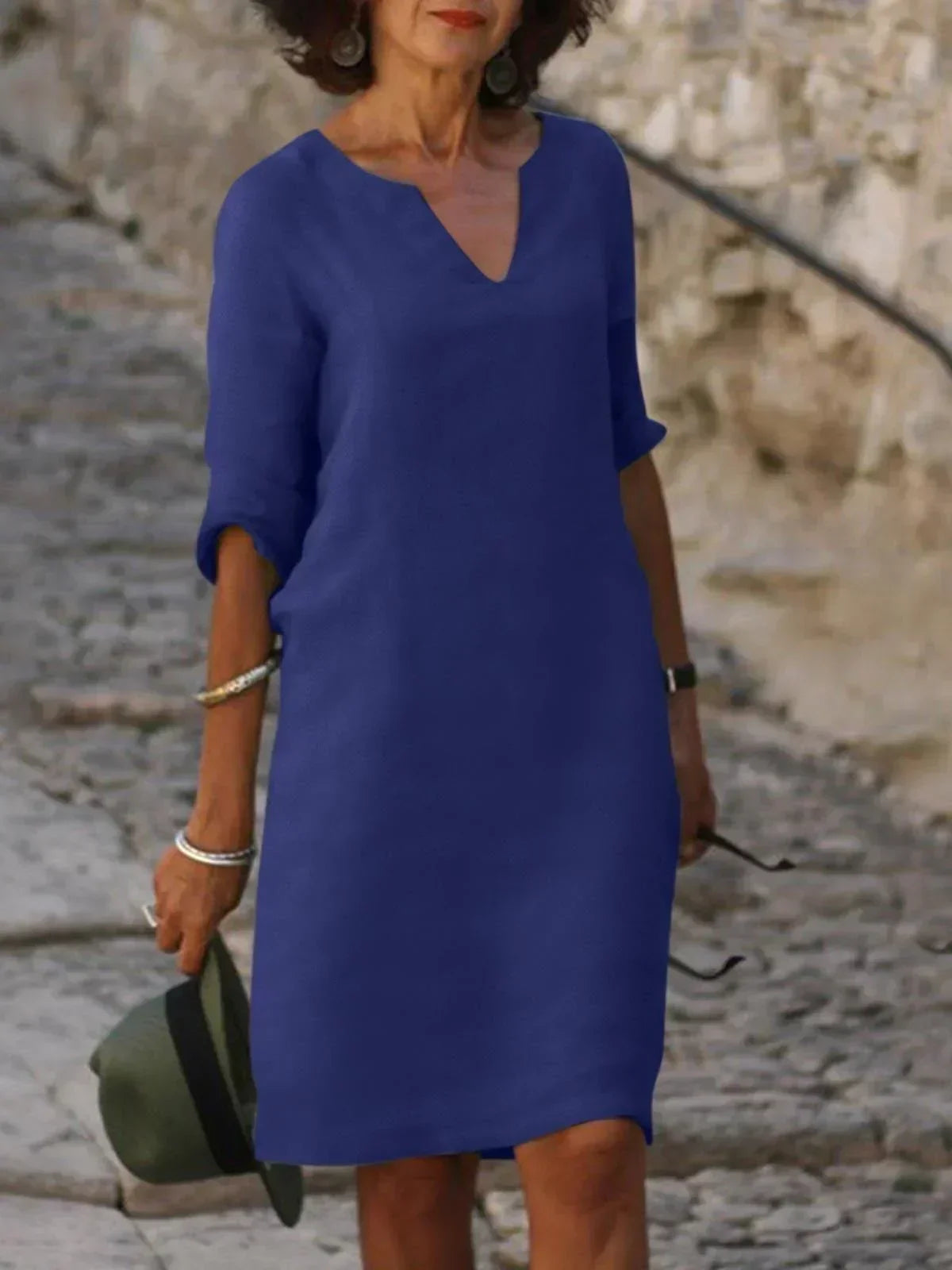 Josette™ | Elegantes Kleid mit V-Ausschnitt