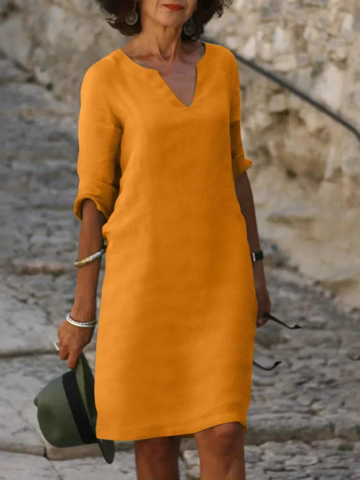 Josette™ | Elegantes Kleid mit V-Ausschnitt