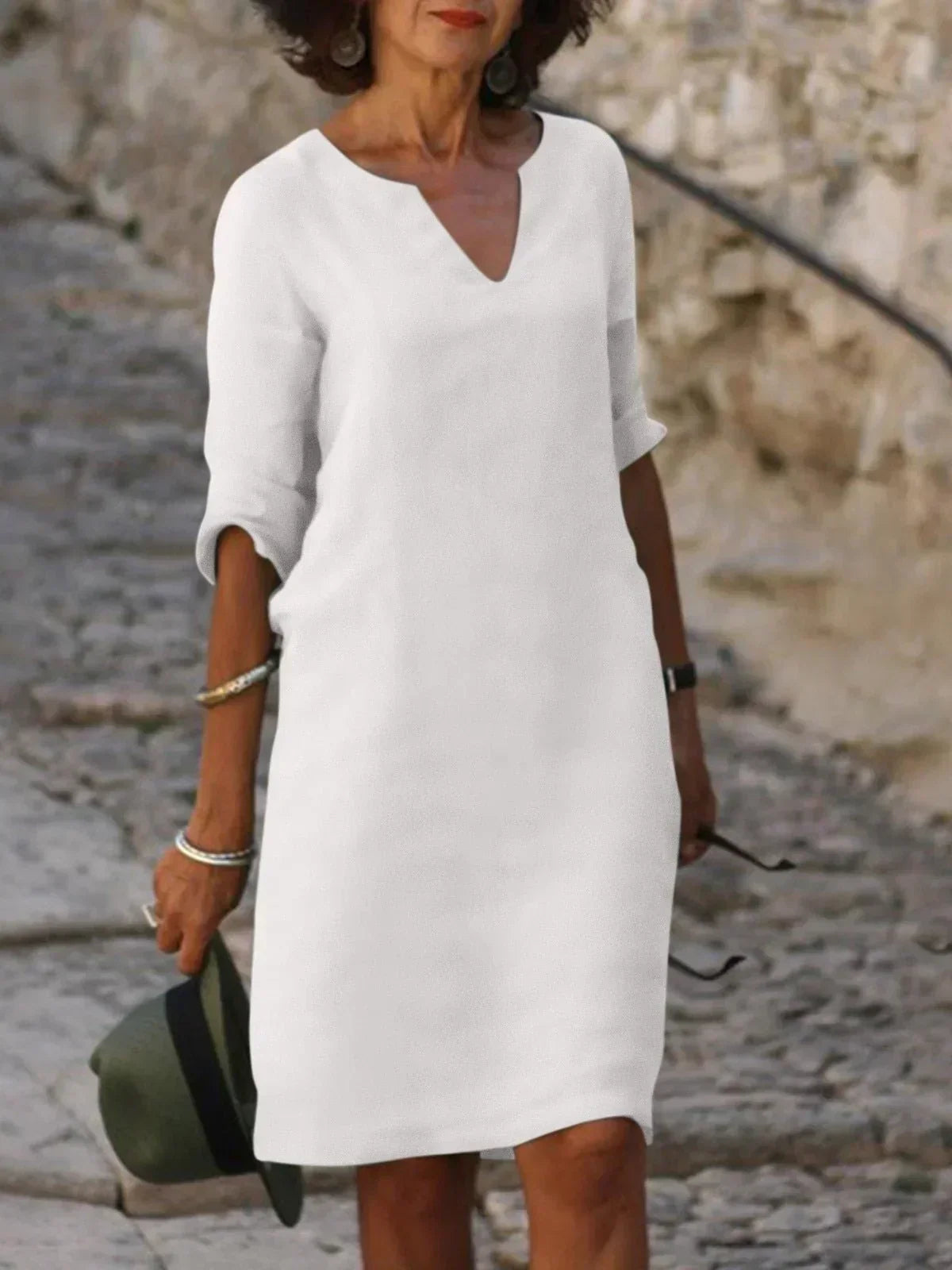 Josette™ | Elegantes Kleid mit V-Ausschnitt