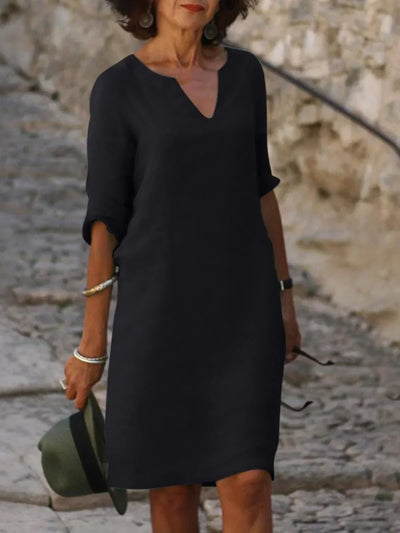 Josette™ | Elegantes Kleid mit V-Ausschnitt