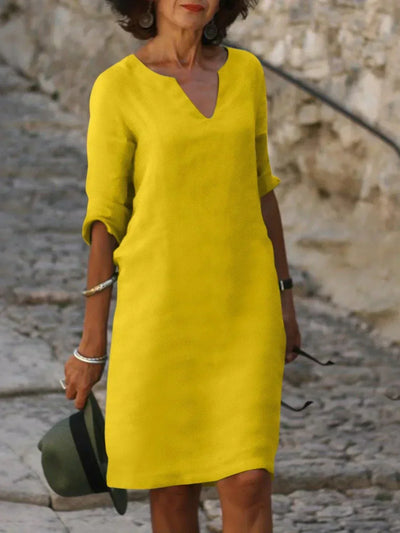 Josette™ | Elegantes Kleid mit V-Ausschnitt