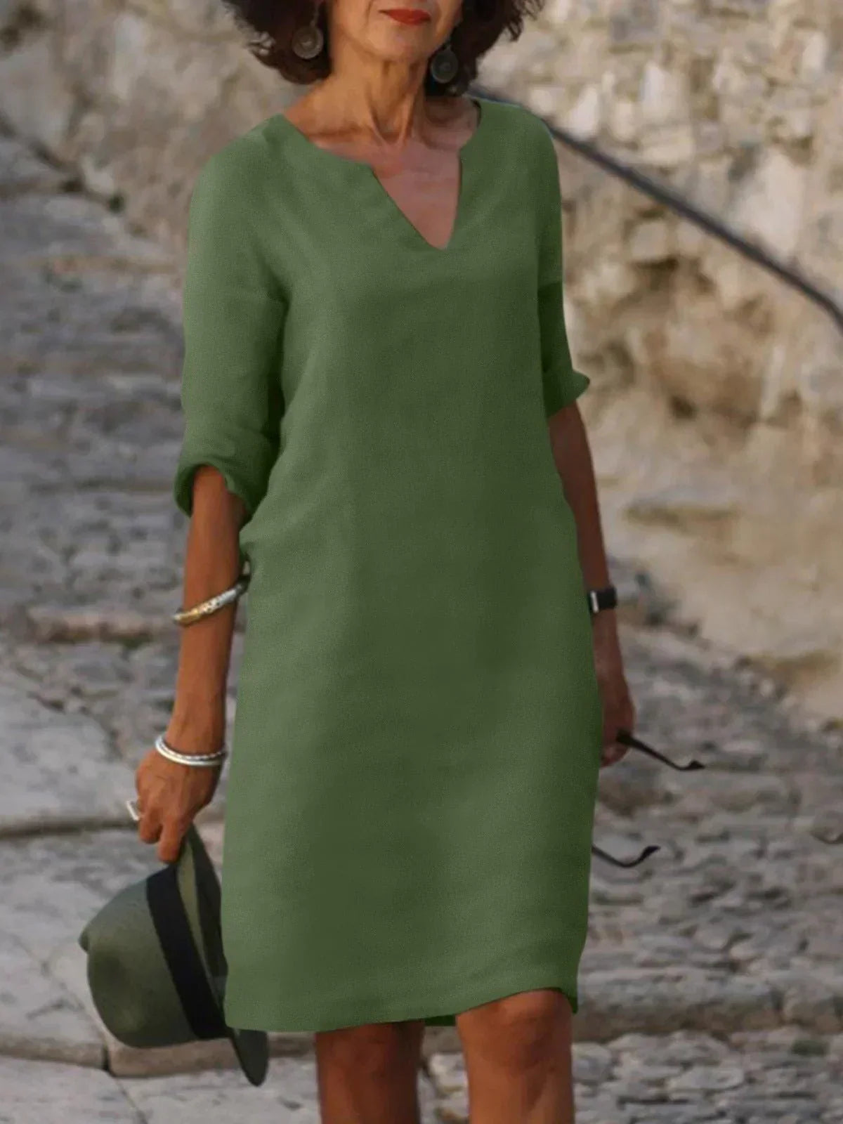 Josette™ | Elegantes Kleid mit V-Ausschnitt